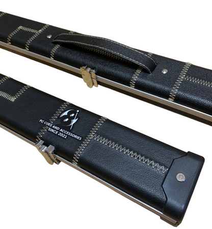 3/4 - Length Black Halo Stitch Pattern Case & Cue Deal