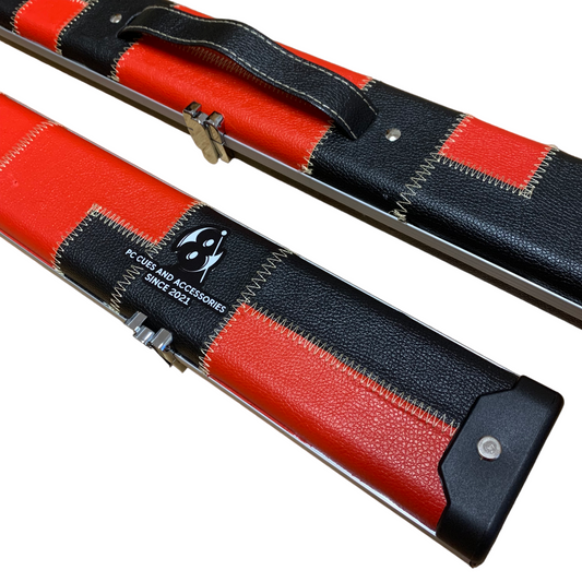 3/4 - Red/Black Halo Stitch Pattern  Case & Cue Deal