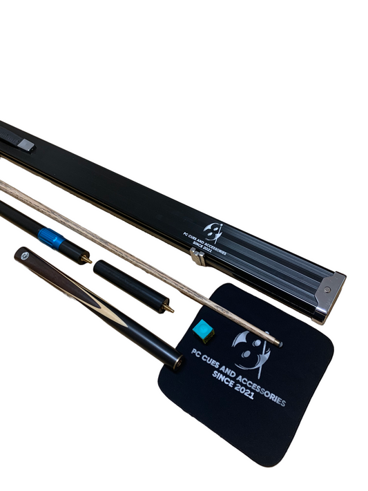 Black Aluminium 1pc Case & 3/4 Cue + Extension Deal