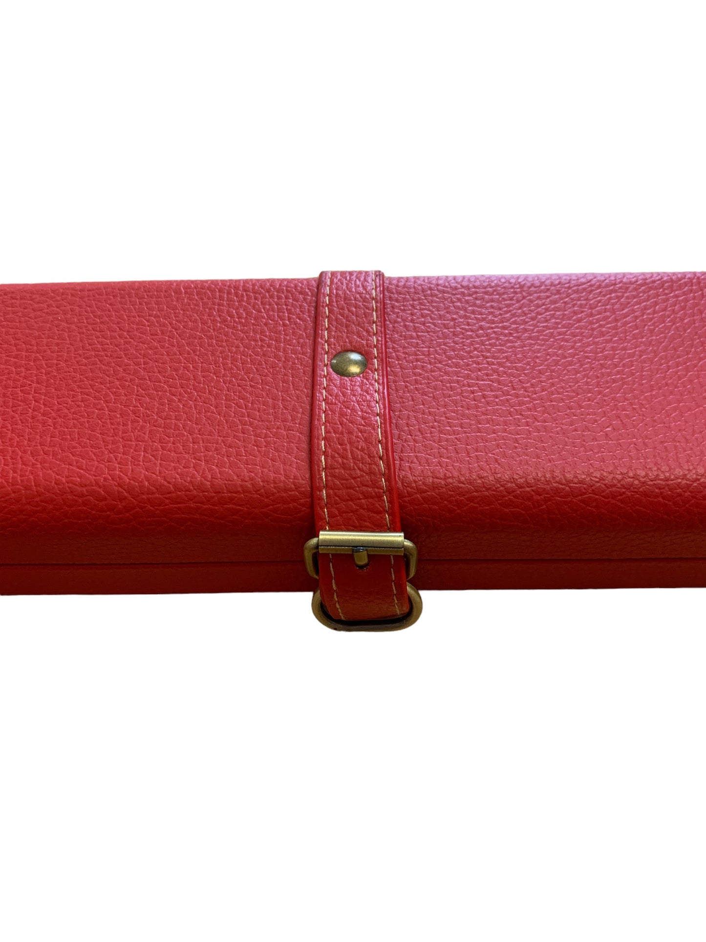 1pc Red Genuine Leather Case