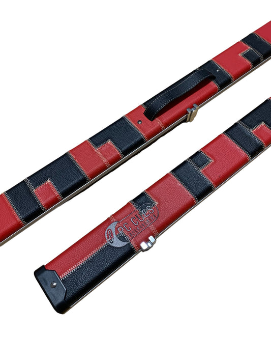 3/4 Lenght Red/Black Halo Stitch Pattern Case